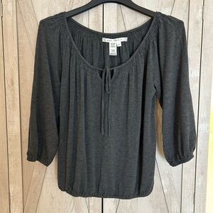 Max Studio Charcoal Blouse